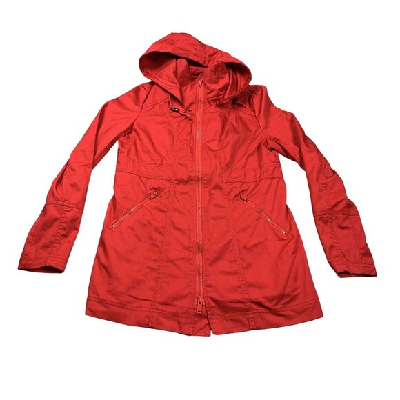 Zenana Outfitters Women Medium Red Water-Resistant Jacket 80% Polyester 20% Cott - Picture 1 of 10
